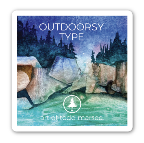 Outdoorsy Type Sticker